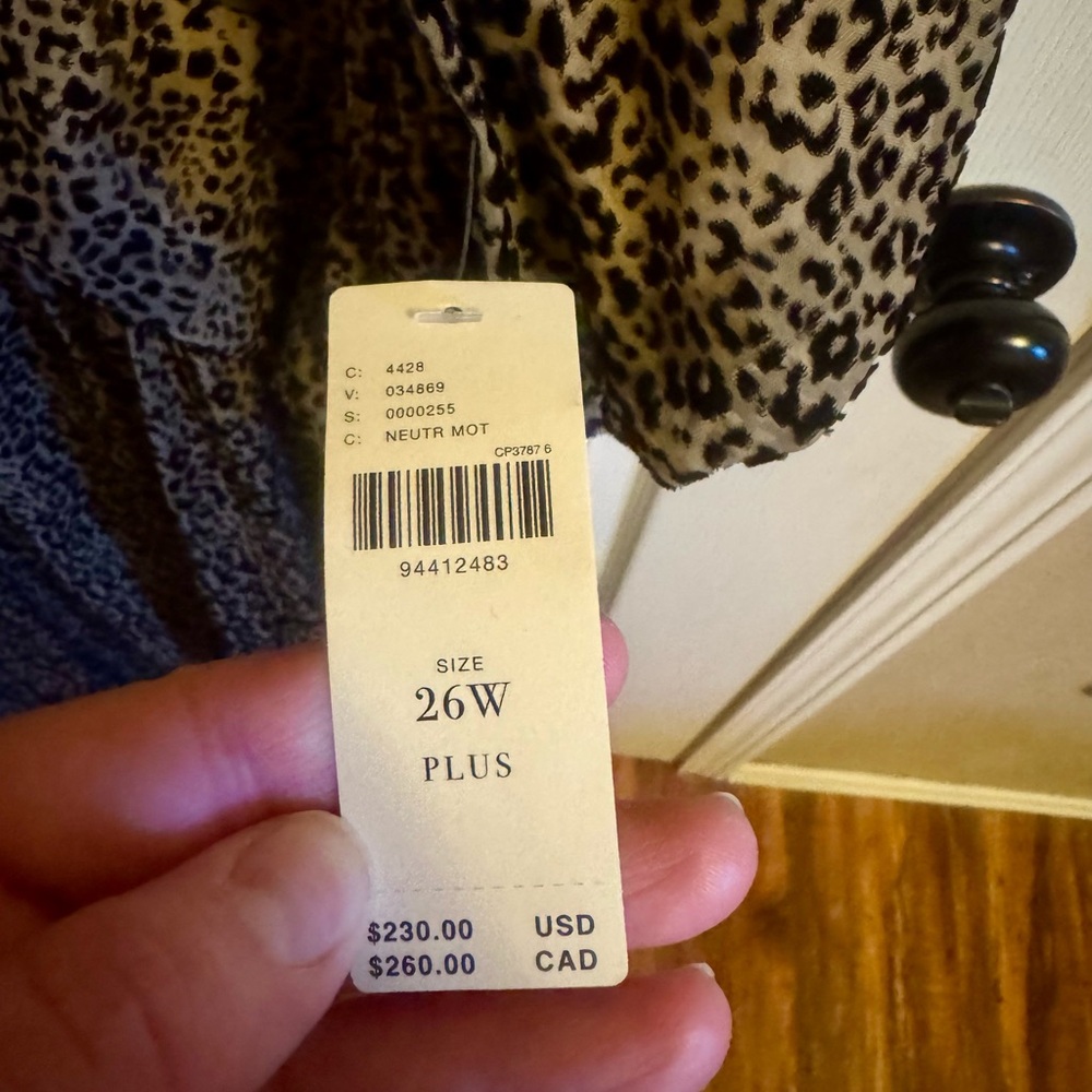 NWT SZ 26 Anthropologie The Katerina Button-Front Dress: Velvet Edition - Picture 7 of 8